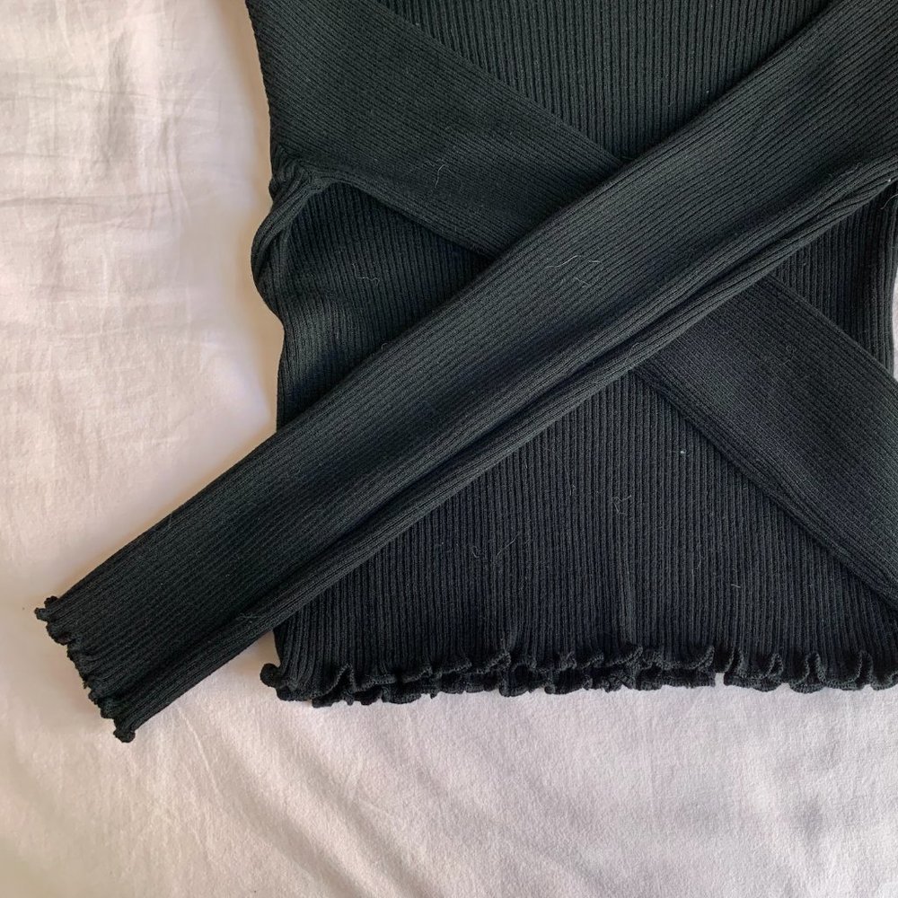 Pull&Bear Crop Ribbed Sweater - Picture 5 of 5